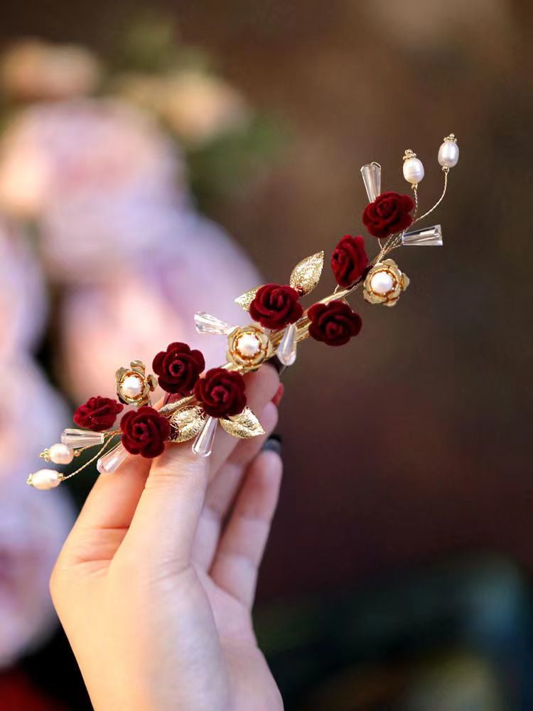 EKE Women’s Hair Clip Vintage Retro Back-Wear Elegant Hair Accessory with Fashion Texture