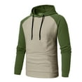 thumbnail image 2 of fheaev Hoodies For Men Solid Color Sweatshirt Hoodie Casual Hooded Sweater Long Sleeve Drawstring Pullover Tops Shirt Workout Gym Sports Running Outdoor Winter Sweatshirts, 2 of 9