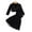 Black, variant on Chenyin Toddler Baby Girls 2PCS Outfit Fashion Long Sleeve Short Jacket Halter Dress Two-Piece Set Spring Fall Clothing for 12 Months - 5 Years