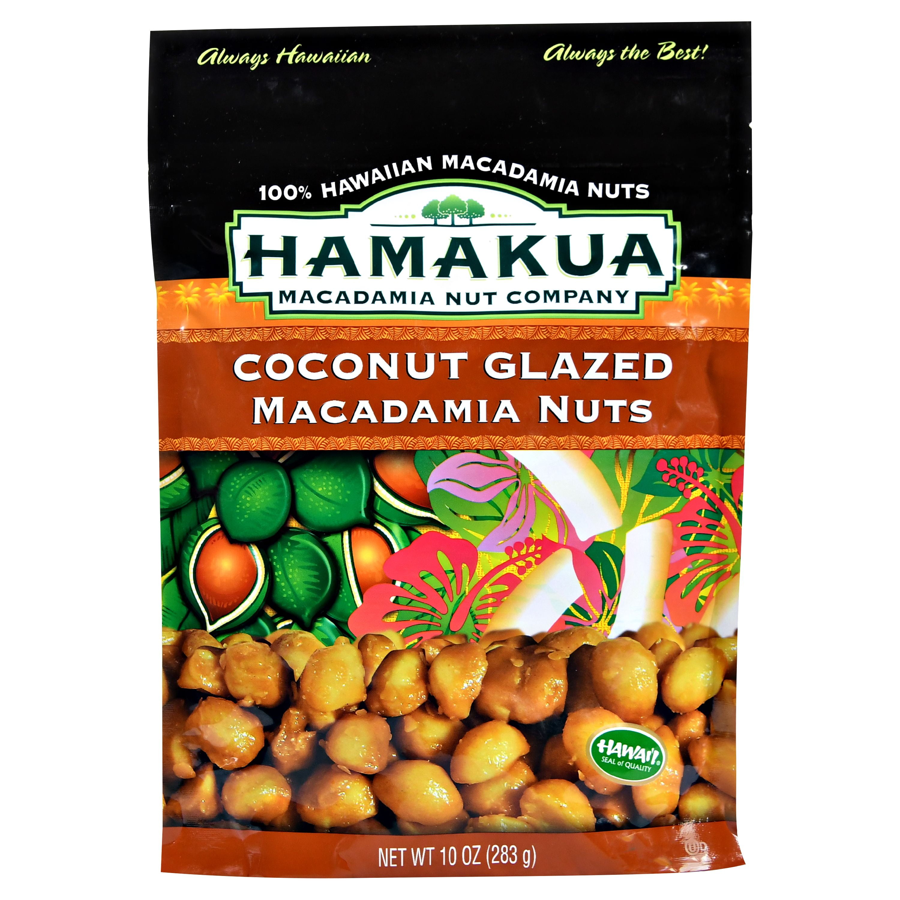 Hamakua Coconut Glazed Macadamia Nuts, 10 Oz. - Walmart.com