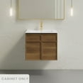 thumbnail image 2 of St. Tropez 24" Wall-Mounted Bathroom Vanity Cabinet without Top in Brown Oak, 2 of 8