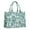 Teal Daisy Flower, variant on Large Capacity Tote Bag,Purple Daisy Flower Pattern Handbag Fashion Luxury Tote Bag,15.7"x13"x 5.1" Inches,Laptop Compatible