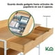 thumbnail image 4 of Escritorio de computadora con repisas y Cajones KingsHouse Estandar blanco, 4 of 8