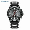 thumbnail image 3 of Crrju 2290 new men's fashion watch six-pin belt business Watch calendar elegant, 3 of 9