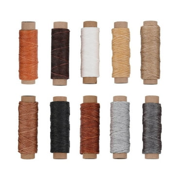 10Pieces Waxed Thread for Leather Sewing Bookbinding Craft, Sewing Thread Cord