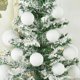 thumbnail image 2 of 4/6/8/10cm White Christmas Balls Snowflake PE Foam Ball Xmas Tree Pendants Hanging Ornament New Year Decoration for Home Navidad, 2 of 5