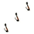 thumbnail image 3 of VONKY Stainless Steel Golf Club Brush Portable Handheld Replacement Solid Color Telescopic Double-sided Ball Brushes Orange Lidless 3Set, 3 of 6