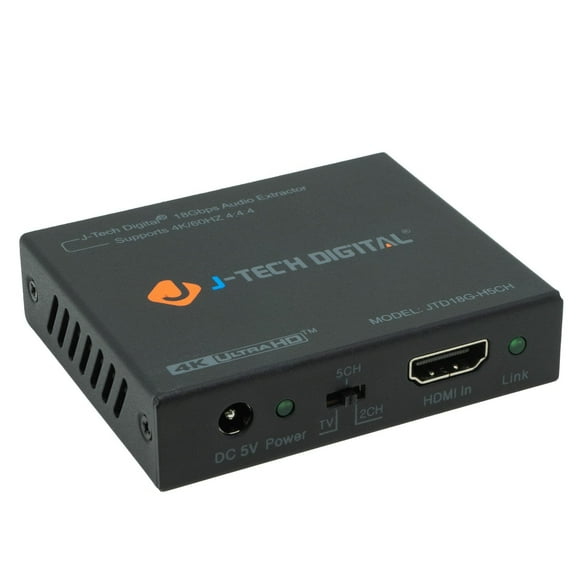 4K HDMI Audio Extractor Converter with SPDIF and 3.5MM Output Support