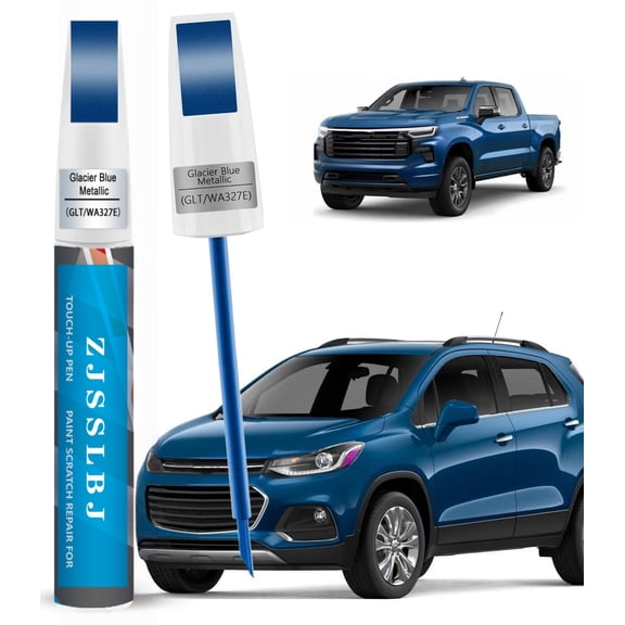 GLT/WA327E Glacier Blue/Bright Blue Touch Up Paint Compatible with Chevrolet, DIY Car Paint Scratch Repair, Automotive Paints, Quick & Easy Fix Scratch Repair