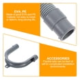 thumbnail image 4 of 1Set 150X2.6X2.6In PE Material Washing Machine Drainage Hose for No Leakage, 4 of 8