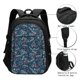 thumbnail image 3 of Disketp Merry Christmas Winter Leaves Snowflakes Mochila de Viaje Estampada para Laptop con Puerto de Carga USB, Mochila Impermeable para Computadora – Regalo para Hombres y Mujeres, 3 of 7