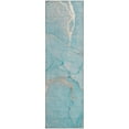 thumbnail image 2 of Addison Rugs Mayfield Washable Transitional Watercolors Teal Runner Rug, 2'3" x 7'6", 2 of 5