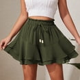 thumbnail image 6 of Fesfesfes Skirts for Women Layered Tiered Sheer Lace Trim Womens Solid Color Lace Elastic Pleated Layered Cake Skirt Pants Short Skirt Pants, 6 of 8