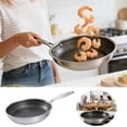 thumbnail image 4 of SIfdSeng Tri Ply Stainless Steel Frying Pan with Side Honeycomb Texture for Even Heat Distribution and Cooking, 4 of 6