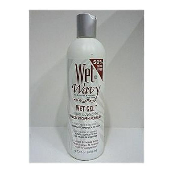 Wet n Wavy for all human & synthetic hair style Wet Gel Liquid Sculpting Gel 12 oz
