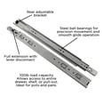 thumbnail image 3 of Hickory Hardware Drawer Slide Collection Ball Bearing Full Ext 22" - Cadmium, 3 of 6