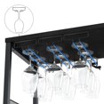 thumbnail image 4 of Jotoa Buffet Cabinet, Farmhouse Coffee Wine Bar Cabinet with Detachable Rack and Glass Holder, Mesh Door, Liquor Coffee Bar Cupboard, Black, 4 of 6