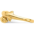 thumbnail image 4 of 14K Yellow Gold Double Dolphin Ring (Size 6) Made In Peru k3922, 4 of 5