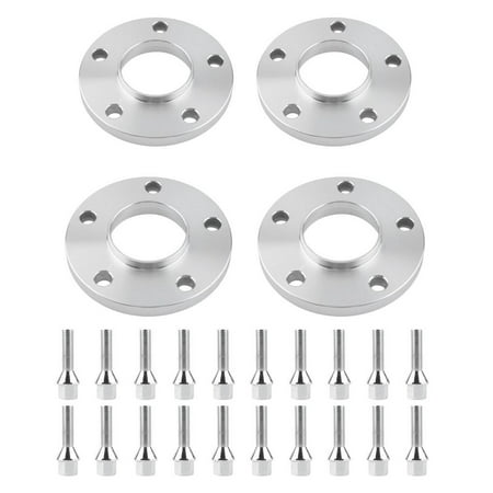 LHCER Wheel Spacer,Car 2Pcs 15mm&20mm Hub Centric Aluminum Wheel Spacers with 20 lug bolts for BMW, Car Wheel