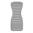 thumbnail image 4 of Yuzhih Mini Dresses for Women Summer Sleeveless Crew Neck Dress Striped Slim Cocktail Party Club Bodycon 2024, 4 of 6