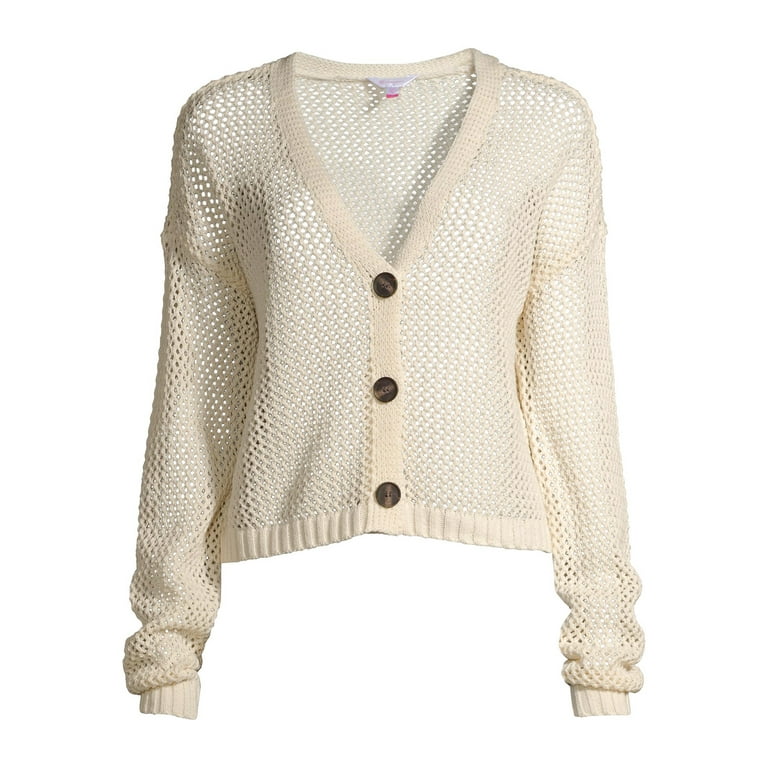 No Boundaries Juniors Mesh Stitch Cardigan Walmart