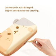 GeekShare Cat Ears Carry Case for Nintendo Switch/OLED - Portable Hardshell Slim Travel Case fit Nintendo Switch Console & Accessories