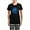 With Checker Pant, variant on CafePress - Blue And Black Yin Yang Dragons Pajamas - Women's Short Sleeve Print T-Shirt and Pants Dark Cotton Pajama Set
