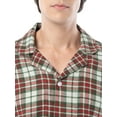 thumbnail image 4 of Fruit of the Loom Men's Plaid Flannel Top and Bottom Pajama Set, Sizes S-5XL, 4 of 10
