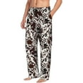 thumbnail image 2 of Daiia Cow Skin Men's Sleep Pant with Pockets and Drawstring,Pajama Pants-Small, 2 of 9
