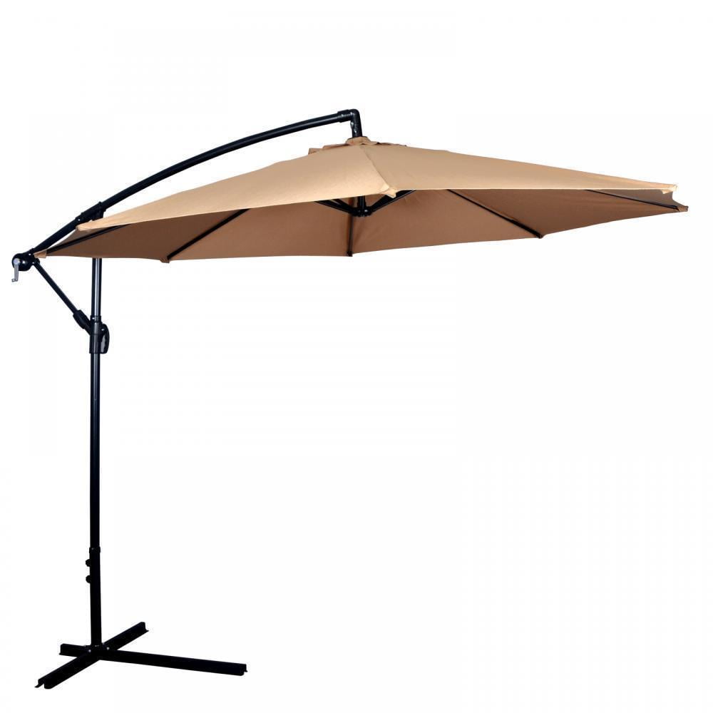 10' Patio Umbrella Offset Hanging Umbrella Outdoor Market Umbrella D10 by