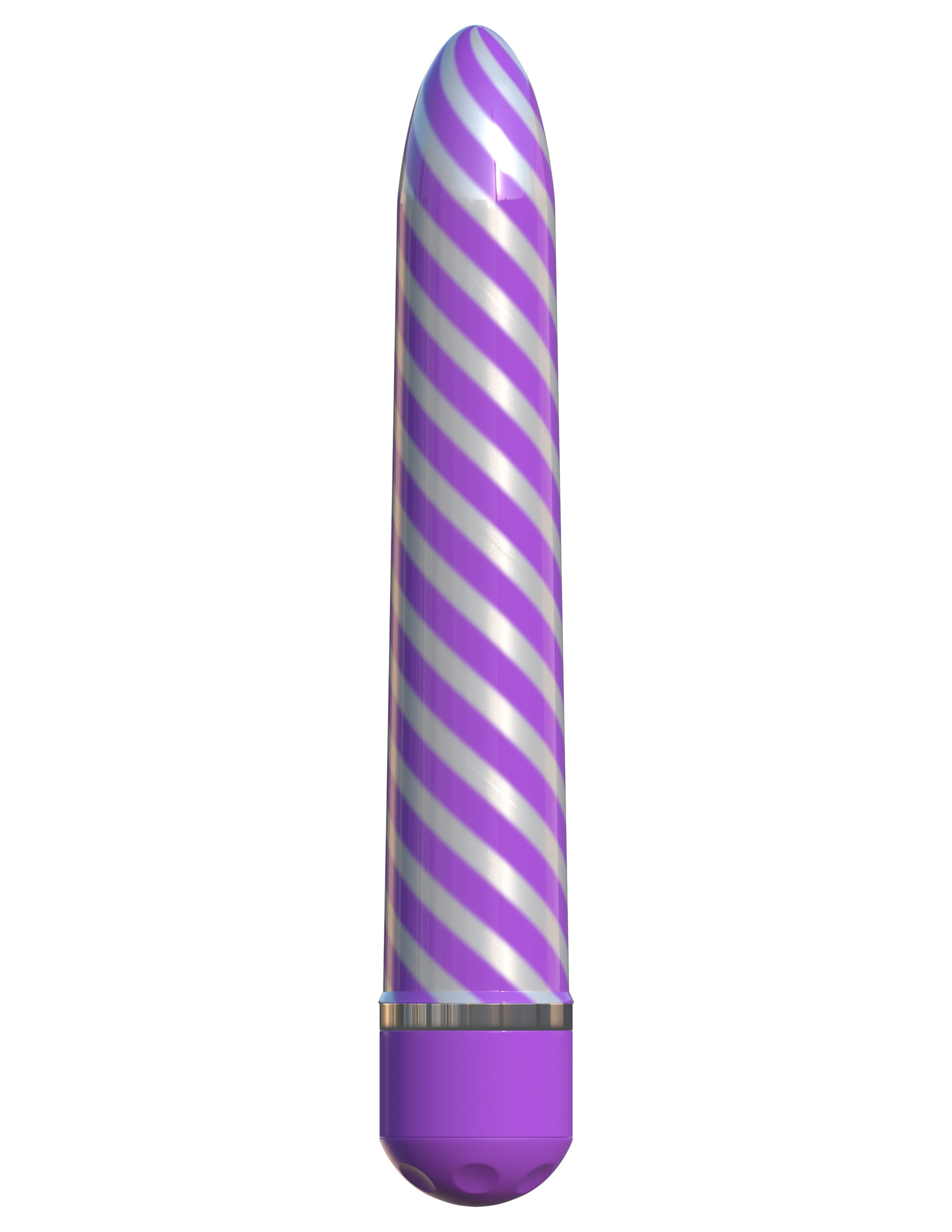 Classix Sweet Swirl 8 Inch Metallic Purple Vibrator 7027