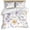 Multicolor, variant on 3 Piece Purple Yellow Flowers Duvet Cover Set Twin Size,Microfiber Comforter/Quilt Cover with Corner Ties and 2 Pillowcases,Spring Pastoral Botanical Floral All Season Bedding with Zipper Closure