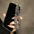 thumbnail image 5 of Luxurious Crystal Teardrop Phone Lanyard - Short Handmade Beaded Wrist Strap with Anti-Loss Design, 5 of 9