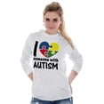 thumbnail image 4 of I Love Someone with Autism Puzzle Long Sleeve TShirt Men Women Brisco Brands 3X, 4 of 6
