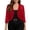 Red, variant on UDAUDU Women's Sheer Mesh Crop Tops Shrug 3/4 Sleeve Going Out Lightweight 2026 Spring Summer Cardigan Jacket Sky Blue XL