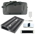 thumbnail image 2 of Luku Guitar Pedal Board 22" x 11" Aluminum Alloy, Lightweight Effects Pedalboard with Carrying Bag, 2 of 7