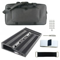 Yeshouse 22"x11" Pedalboard for Guitar, Aluminum with Carry Case, Pedal Cables & Hookside Tape for Studio or Band