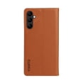 thumbnail image 2 of Flip Phone Case for Samsung Galaxy A24 4G, Kickstand and 2 Card Slots, Shockproof and Scratch Resistant, Brown, 2 of 15