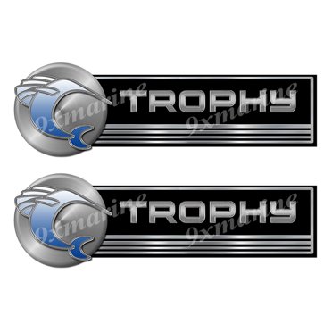 Two Bayliner Trophy Classic Stickers - 10" long each