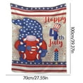 thumbnail image 2 of TOPRenddon Independence Day Flannel Blanket - 70x100cm Patriotic Outdoor/Indoor Throw for Camping, Travel & Sofa Use (Red/White/Blue), 2 of 3
