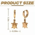 thumbnail image 4 of DESIGNICE Summer Earrings,Turtle Shape Cute Earrings,Stainless Steel Leverback Earrings for Women,Womens Earrings for Gathering,Style4, 4 of 7