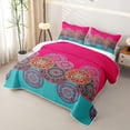 thumbnail image 3 of Homewish Bohemian Mandala Twin Quilt Set For Girls,Asian Oriental Style Twin Coverlet Set,2-Piece, 3 of 7