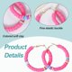 thumbnail image 5 of Pendientes para mujer con cuentas de disco arcoíris, pendientes de playa de verano para niñas, regalos de fiesta de vacaciones, 2 pares, 5 of 5