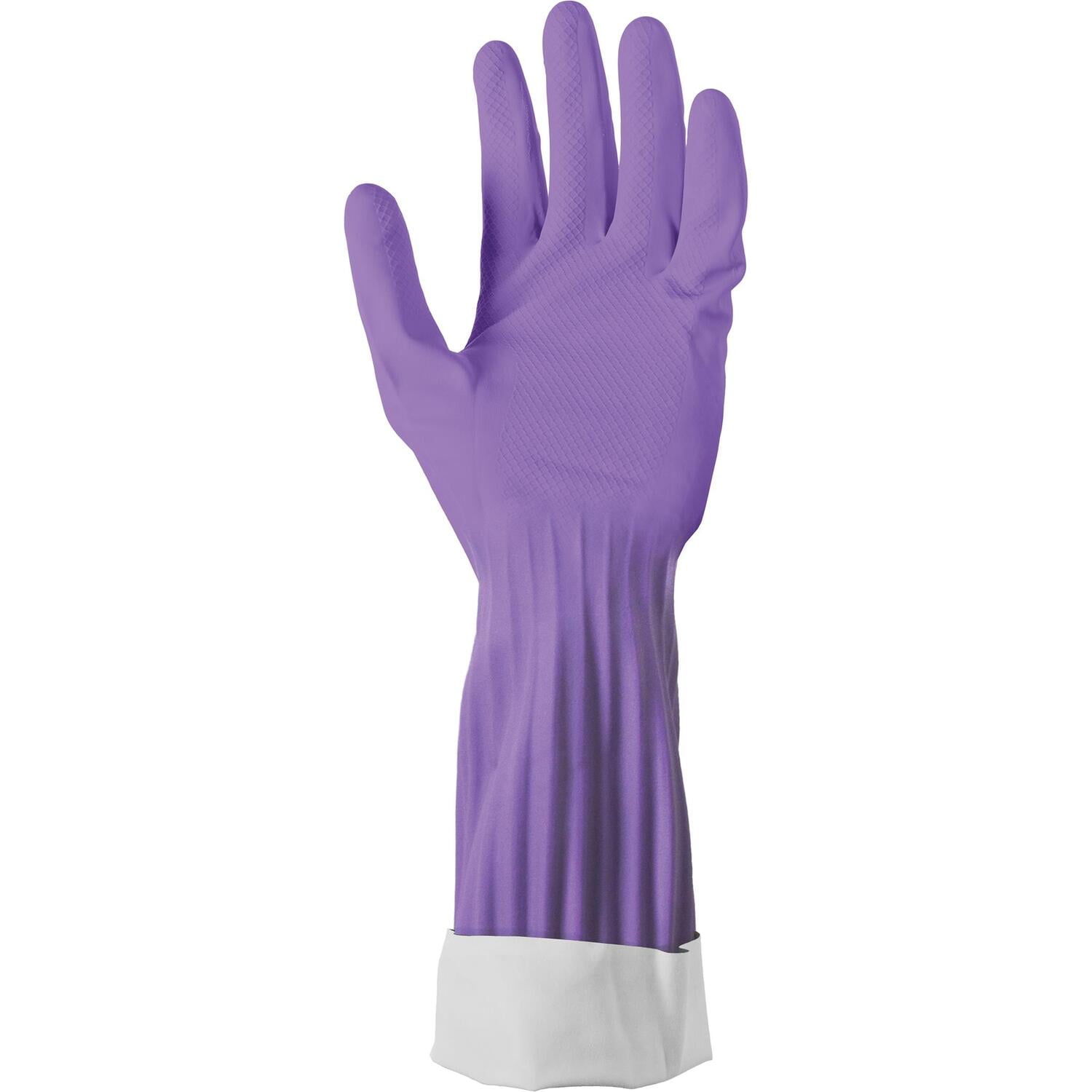 Soft Scrub Premium Defense Purple Rubber Gloves, Medium,1281216