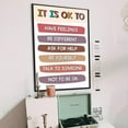 thumbnail image 3 of It Is Okay To Feel, My Feelings Classroom, Educational Wall Art, Therapy Tools, Stress Management Wall Art, Wellness, Playroom Decor, School Counselor Therapy- Size 24''x36'' - Postora, 3 of 5