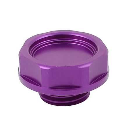 Unique Bargains 32mm Dia Purple Metal Engine Oil Filler Cover Cap for Car Auto