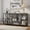 Grey, variant on 70.9" Extra Long Industrial Console Sofa Table - 3-Tier Narrow Entryway Hallway Accent Table With Storage Shelves For Living Room (Rustic Brown)