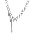 thumbnail image 4 of Collar de mariposa de meteorito para mujer, estilo hip hop, estilo viento frío, cadena para clavícula --- Código de producto 46158, 4 of 5