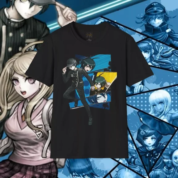 RARE Shuichi Saihara Danganronpa V3 Ultimate Detective Anime Unisex Softstyle T-Shirt