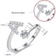 thumbnail image 2 of Anillo de letra para mujer en plata de ley 925 con letra AZ ajustable y abierta, joyería con caja de regalo, 2 of 4